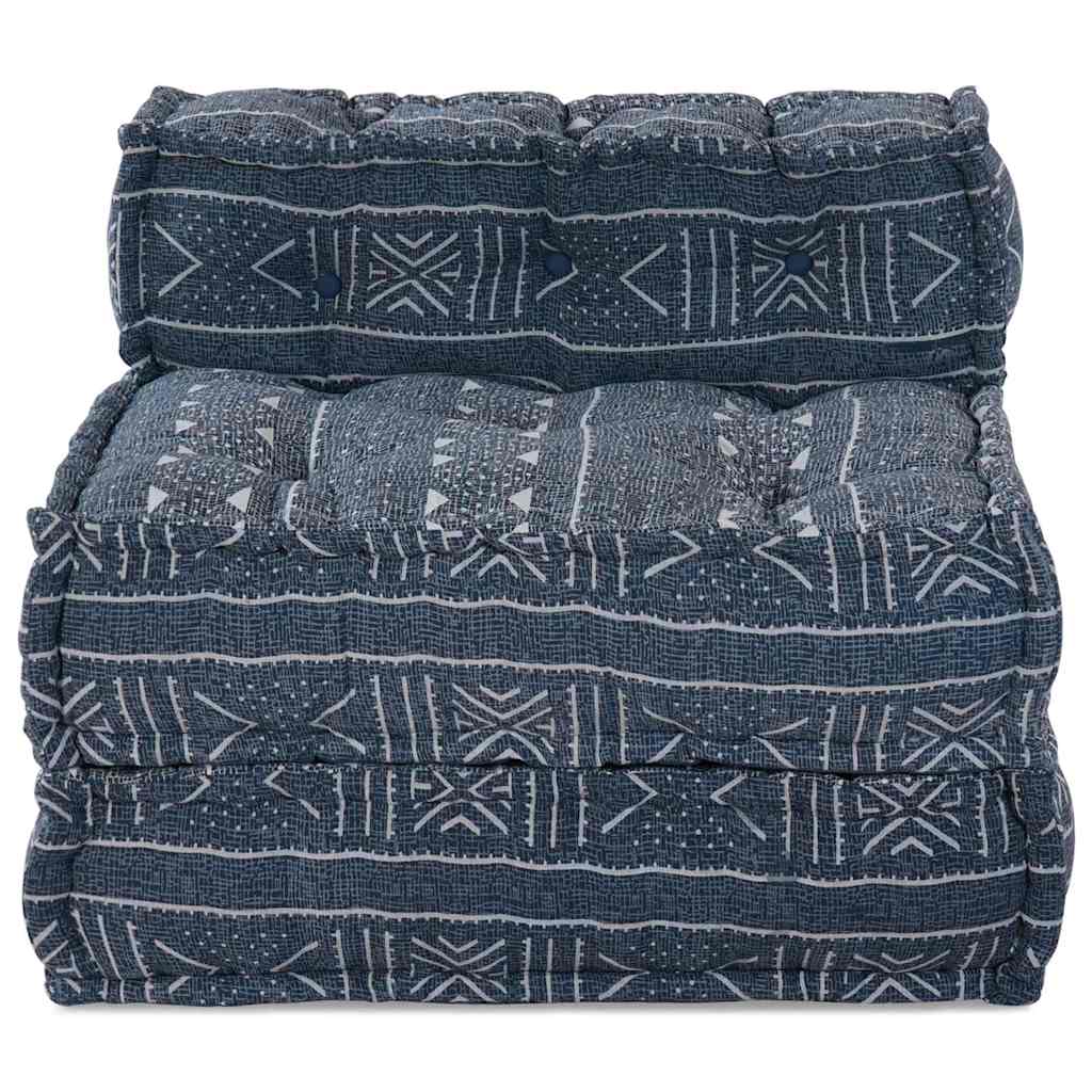 Modulární pohovka Geometrický Indigo 70 x 70 x 54 cm textil