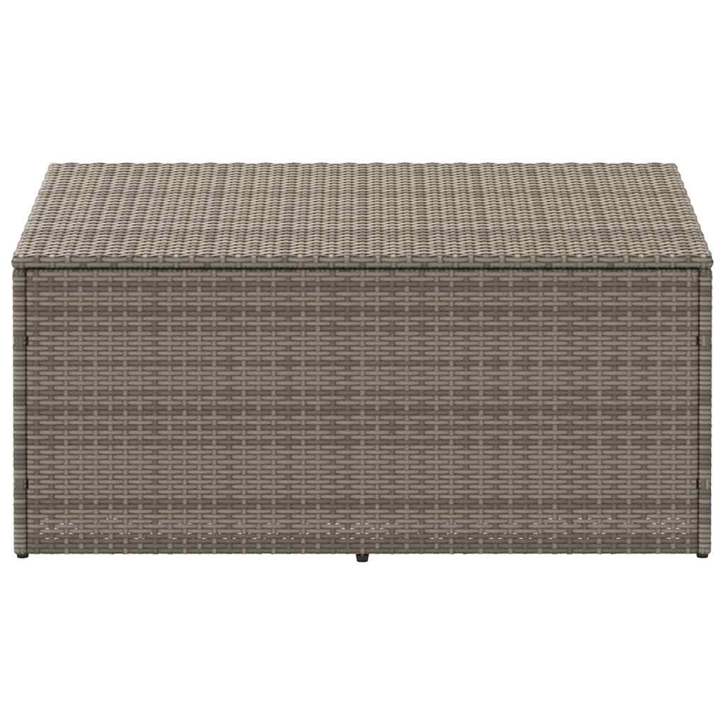 Zahradní úložný box šedý 110 x 50 x 58 cm polyratan