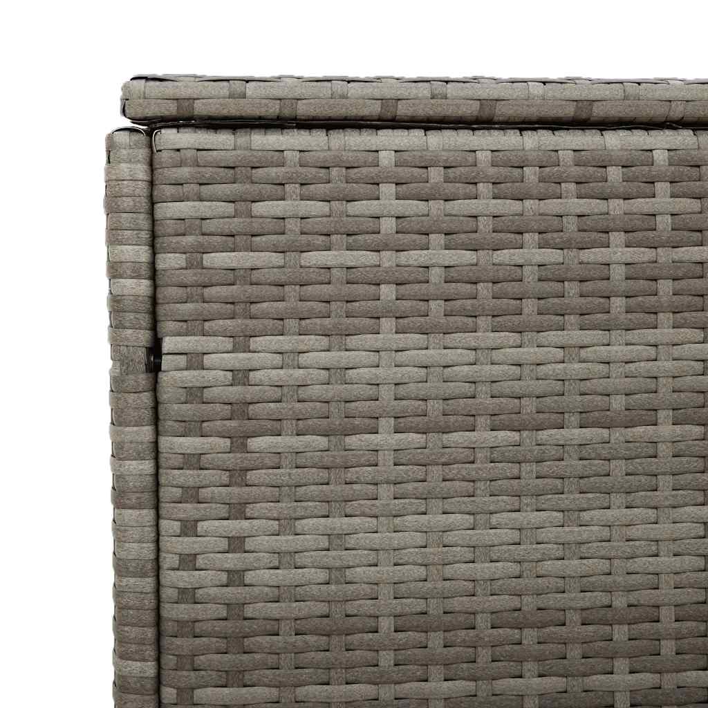 Zahradní úložný box šedý 220x50x58 cm polyratan