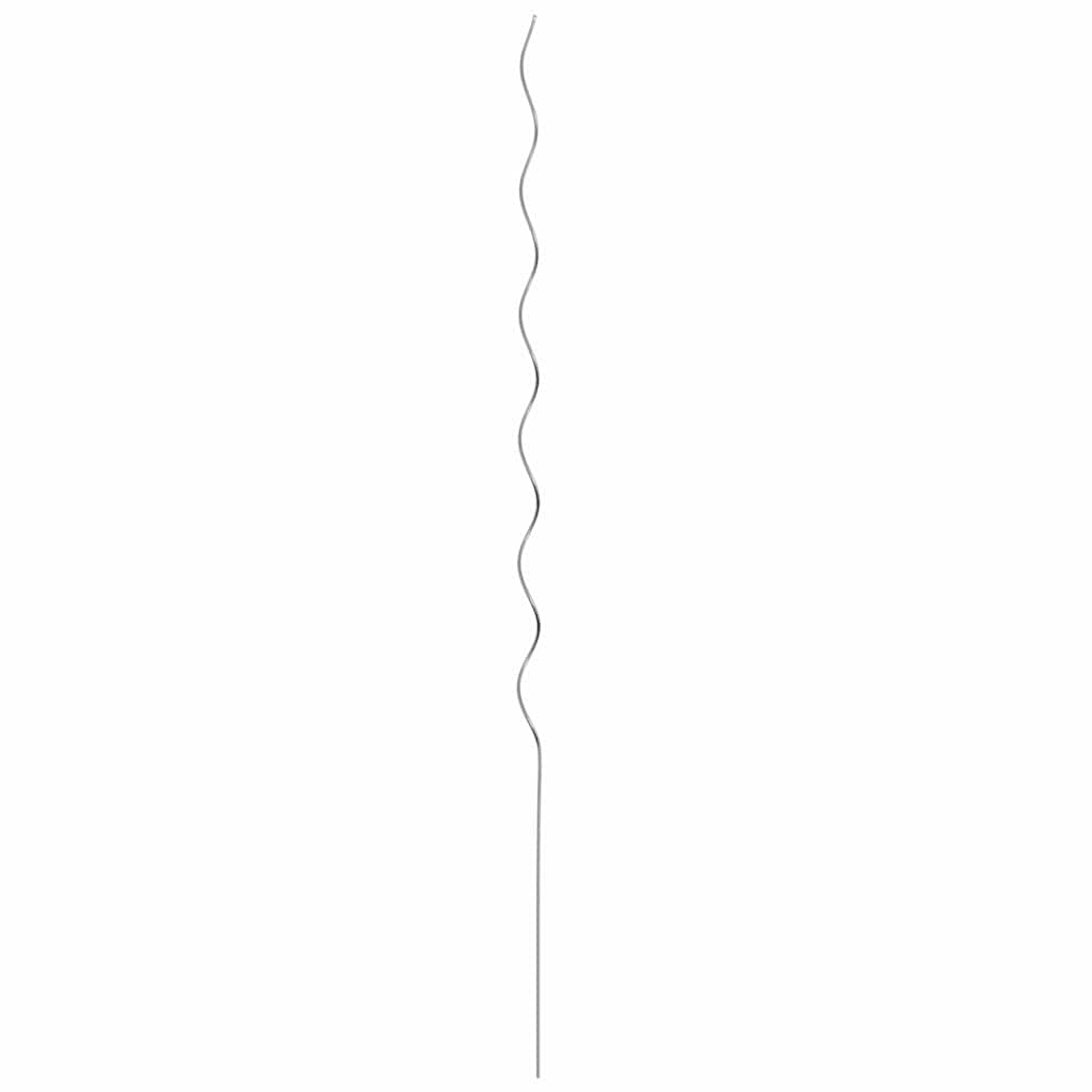 Spirálové opory pro rostliny 20 pcs Stříbrná 150 cm