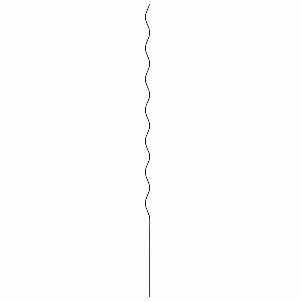 Spirálové opory pro rostliny 50 pcs Zelená 170 cm