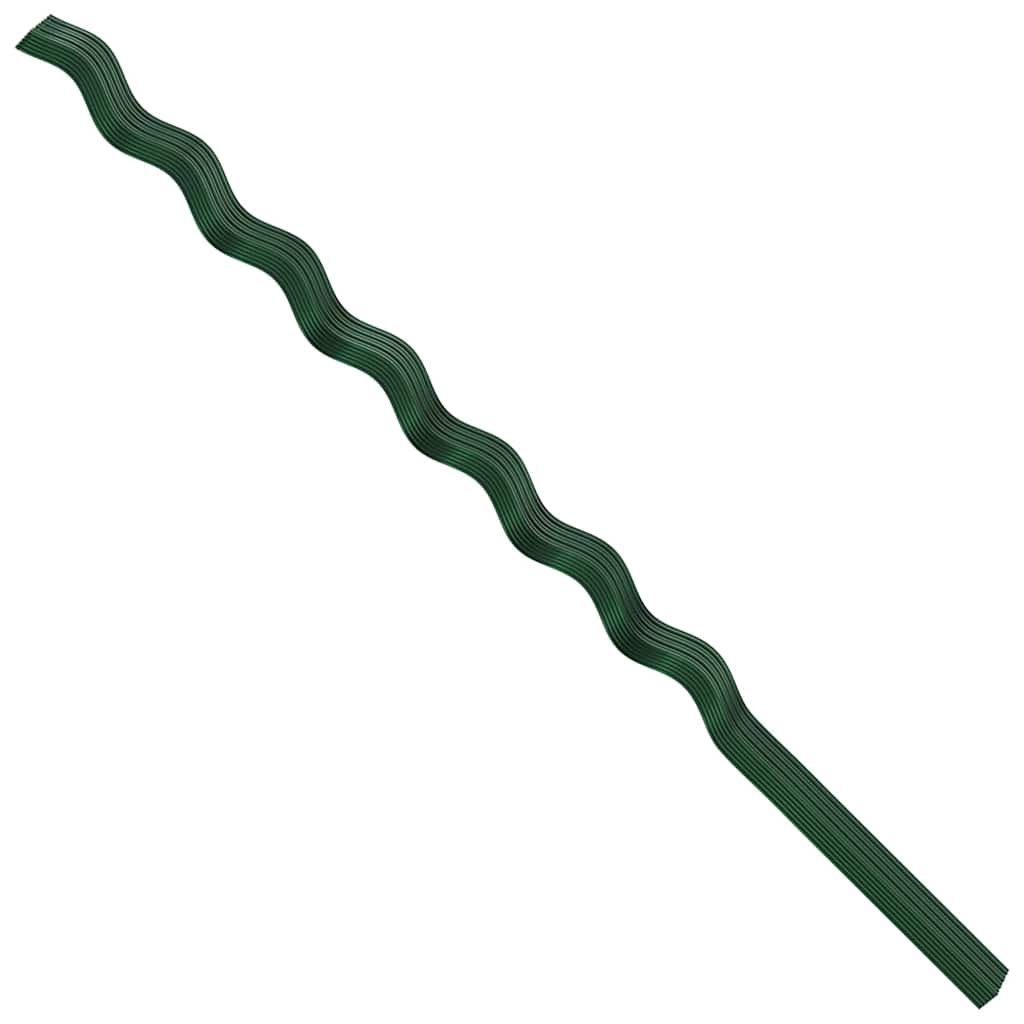 Spirálové opory pro rostliny 50 pcs Zelená 170 cm