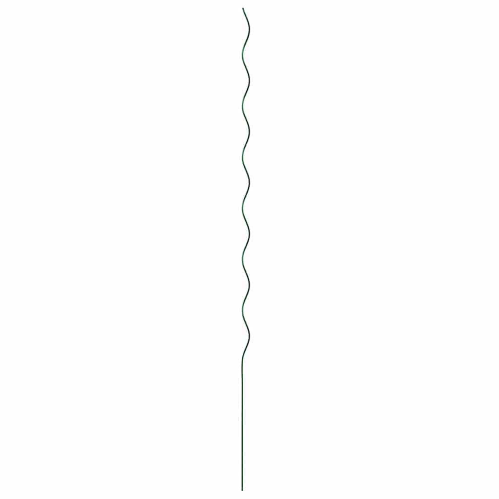 Spirálové opory pro rostliny 50 pcs Zelená 170 cm