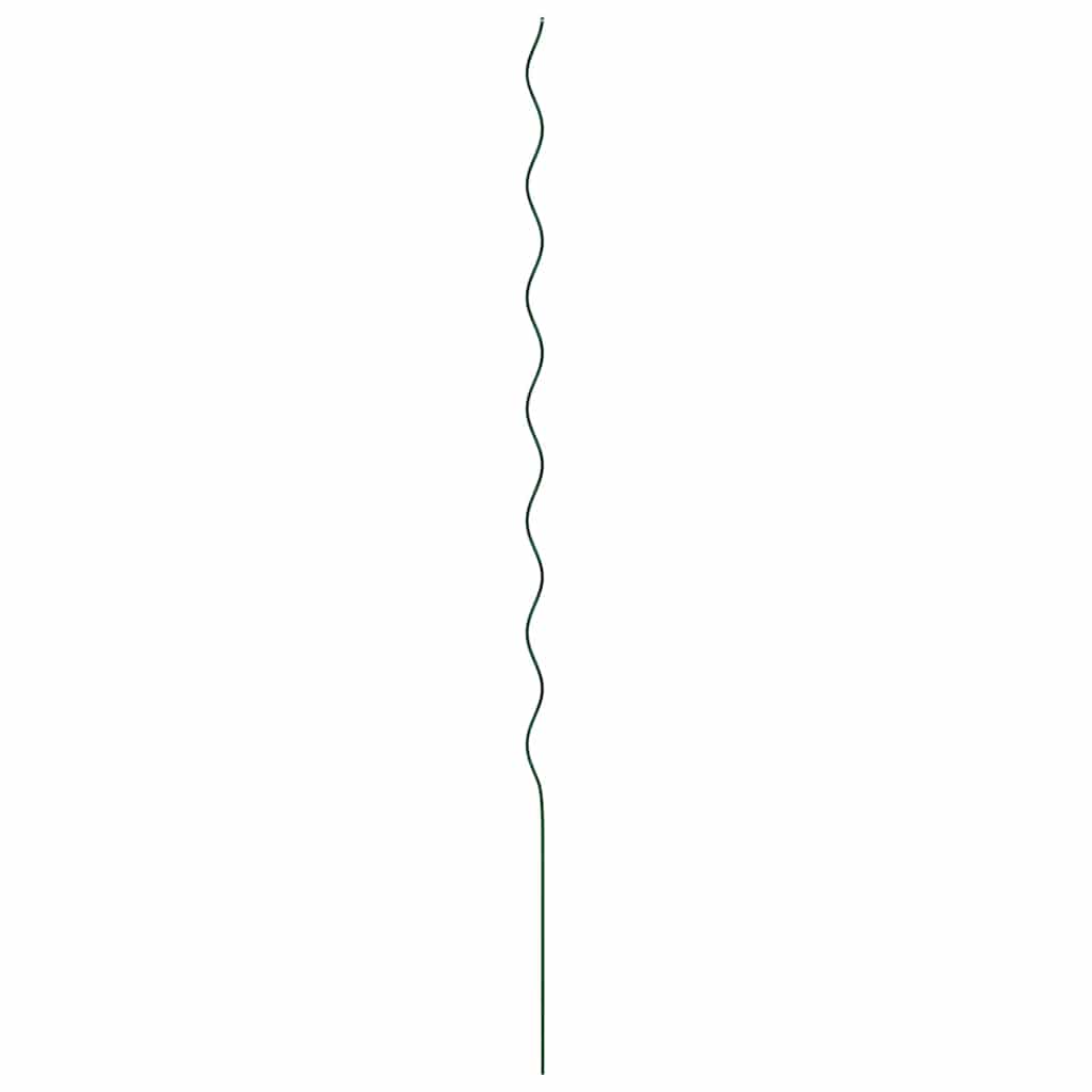 Spirálové opory pro rostliny 50 pcs Zelená 170 cm
