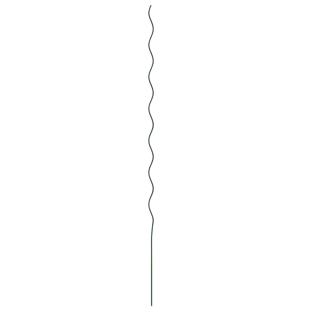 Spirálové opory pro rostliny 50 pcs Zelená 170 cm