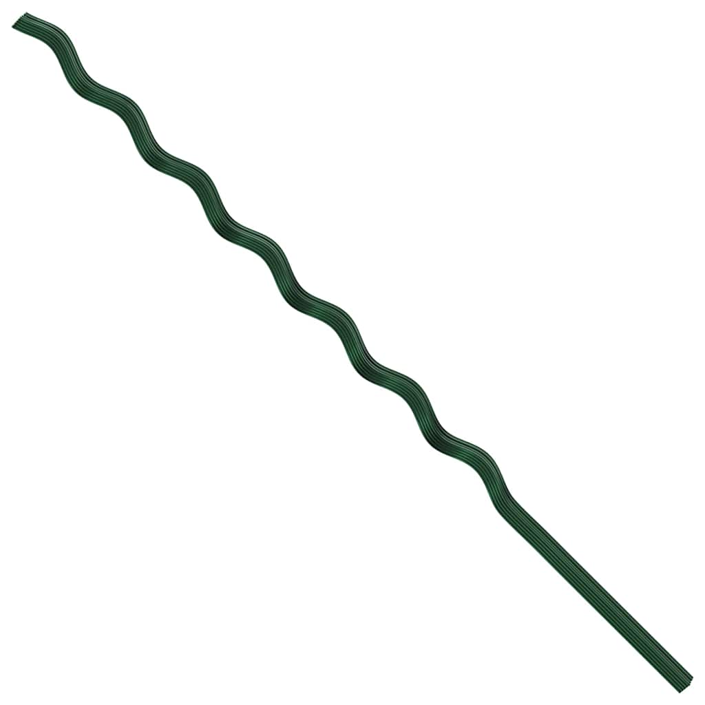 Spirálové opory pro rostliny 20 pcs Zelená 170 cm