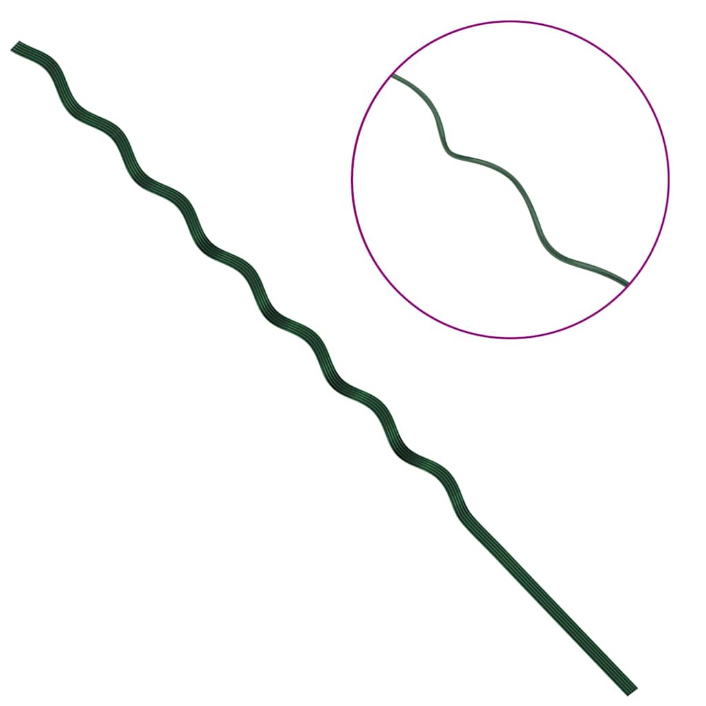 Spirálové opory pro rostliny 5 pcs Zelená 170 cm