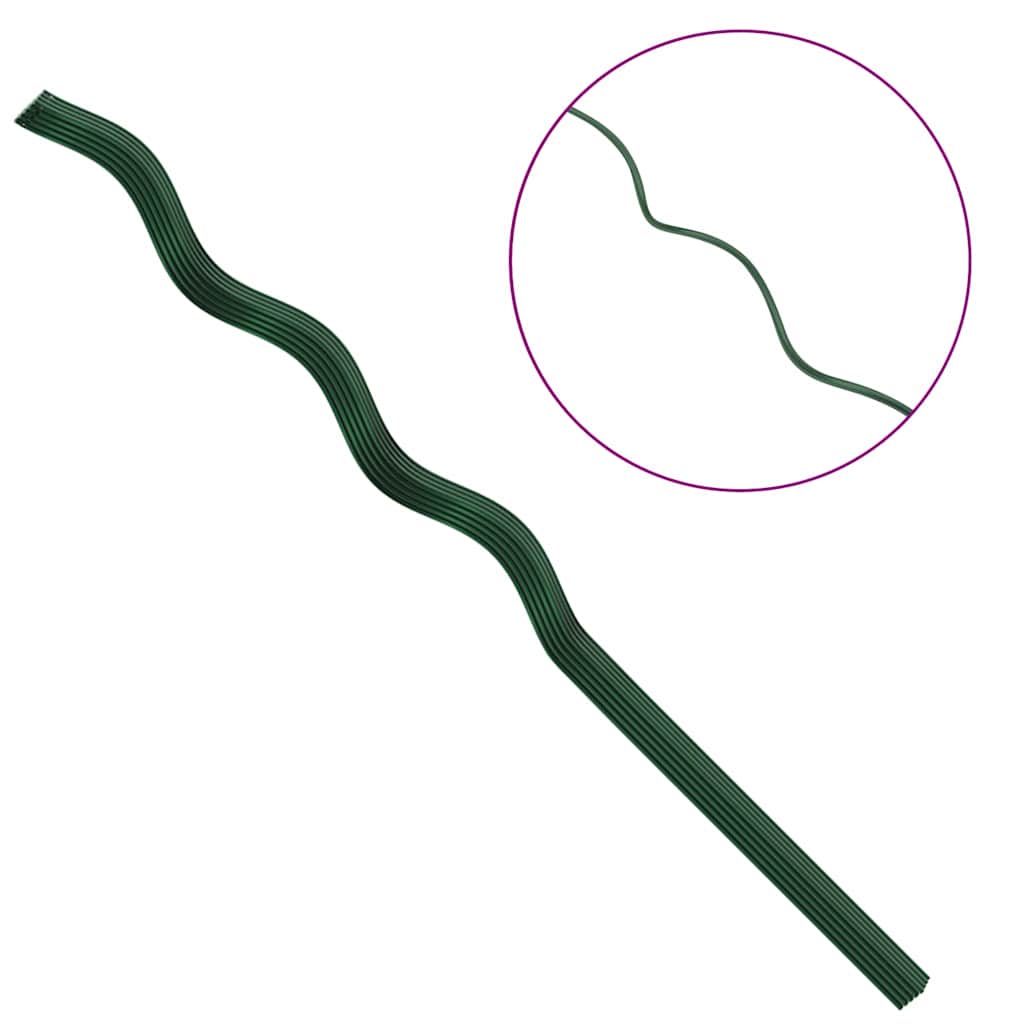 Spirálové opory pro rostliny 20 pcs Zelená 110 cm