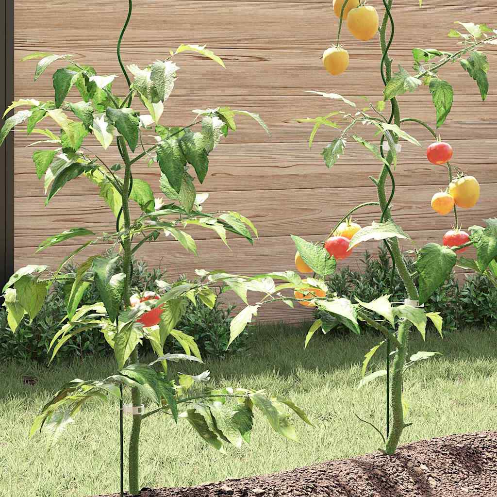 Spirálové opory pro rostliny 5 pcs Zelená 110 cm