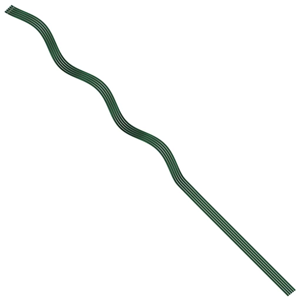 Spirálové opory pro rostliny 5 pcs Zelená 110 cm