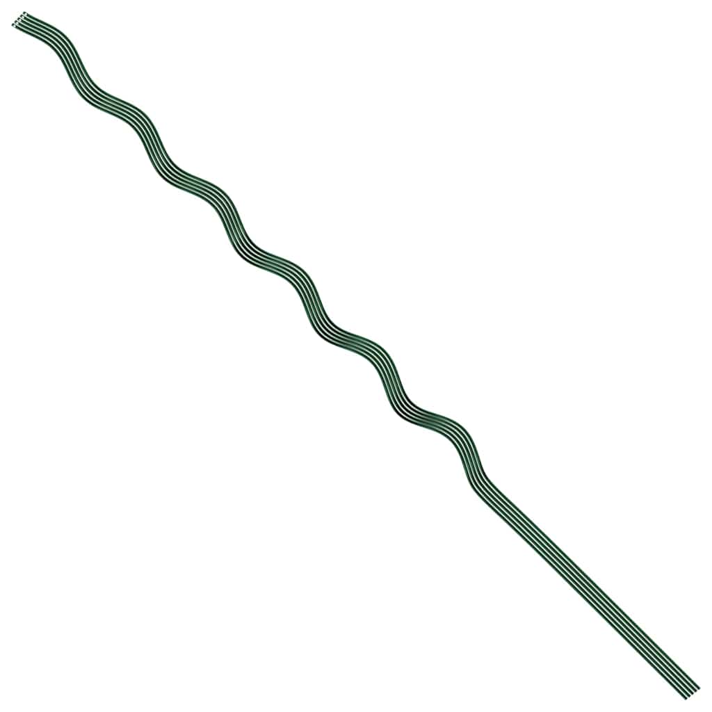 Spirálové opory pro rostliny 5 pcs Zelená 150 cm