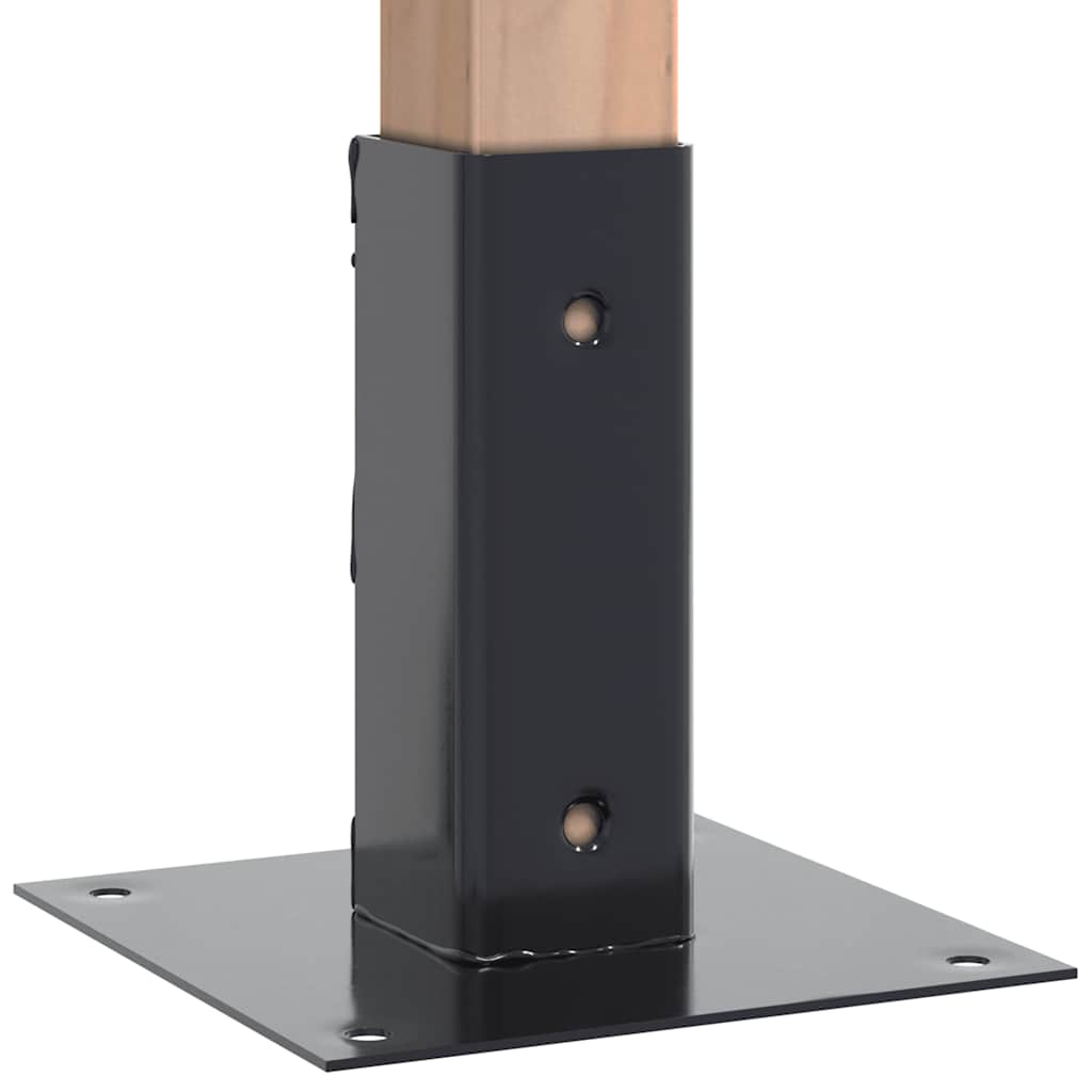 Podstavce pod sloupky čtvercové 4 ks antracit 46x46 mm