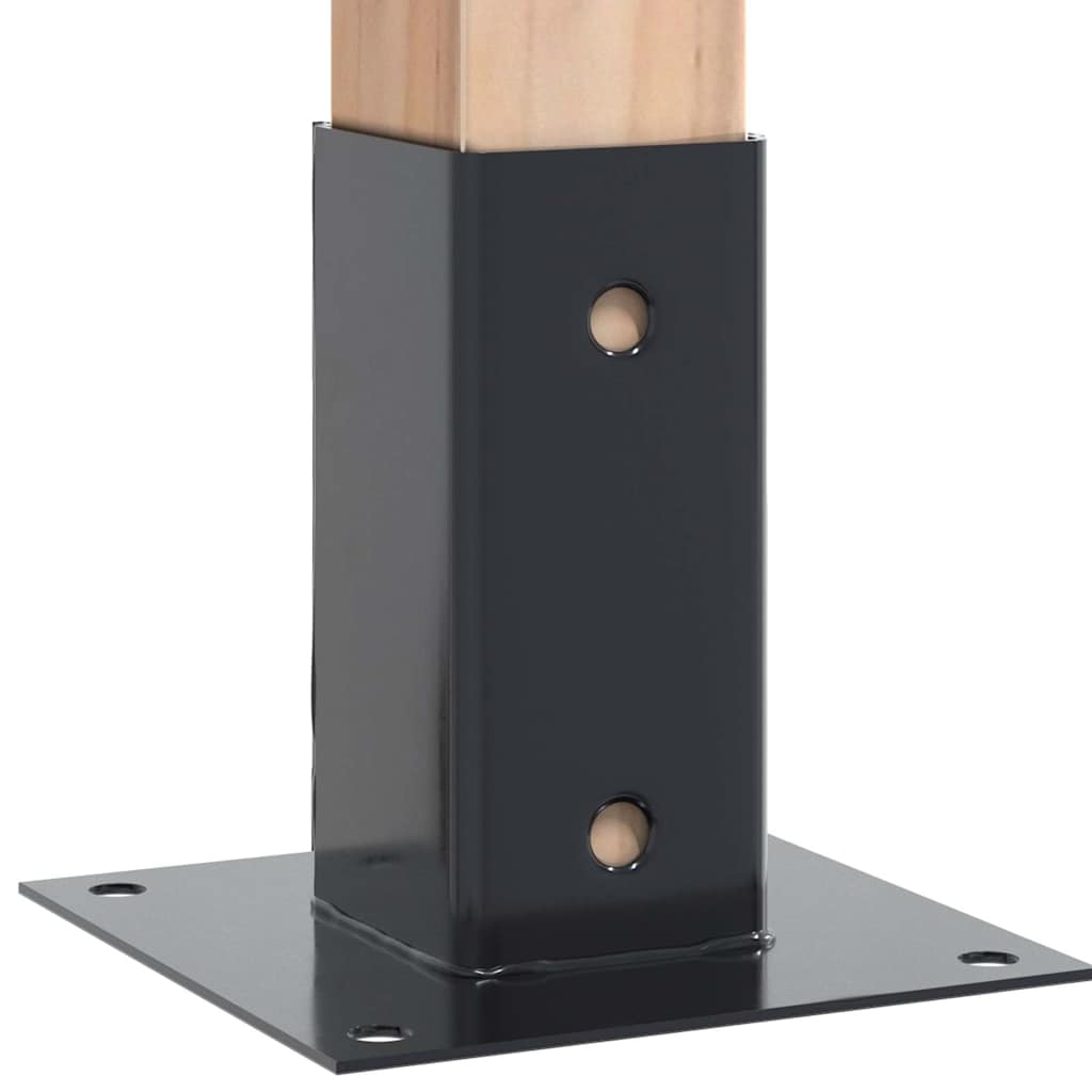Podstavce pod sloupky čtvercové 4 ks antracit 71x71 mm