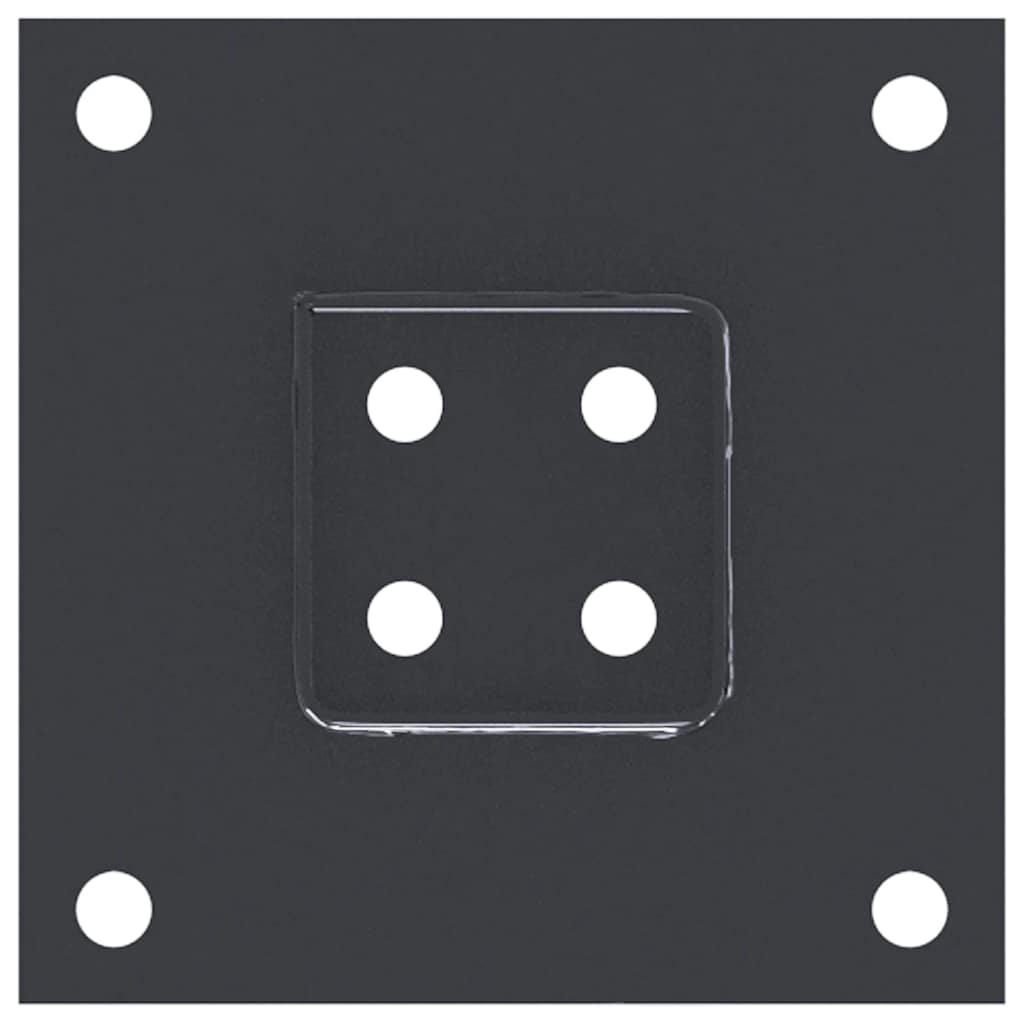 Podstavce pod sloupky čtvercové 4 ks antracit 71x71 mm