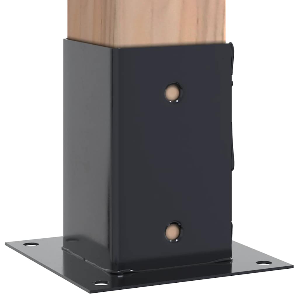 Podstavce pod sloupky čtvercové 12 ks antracit 81x81 mm