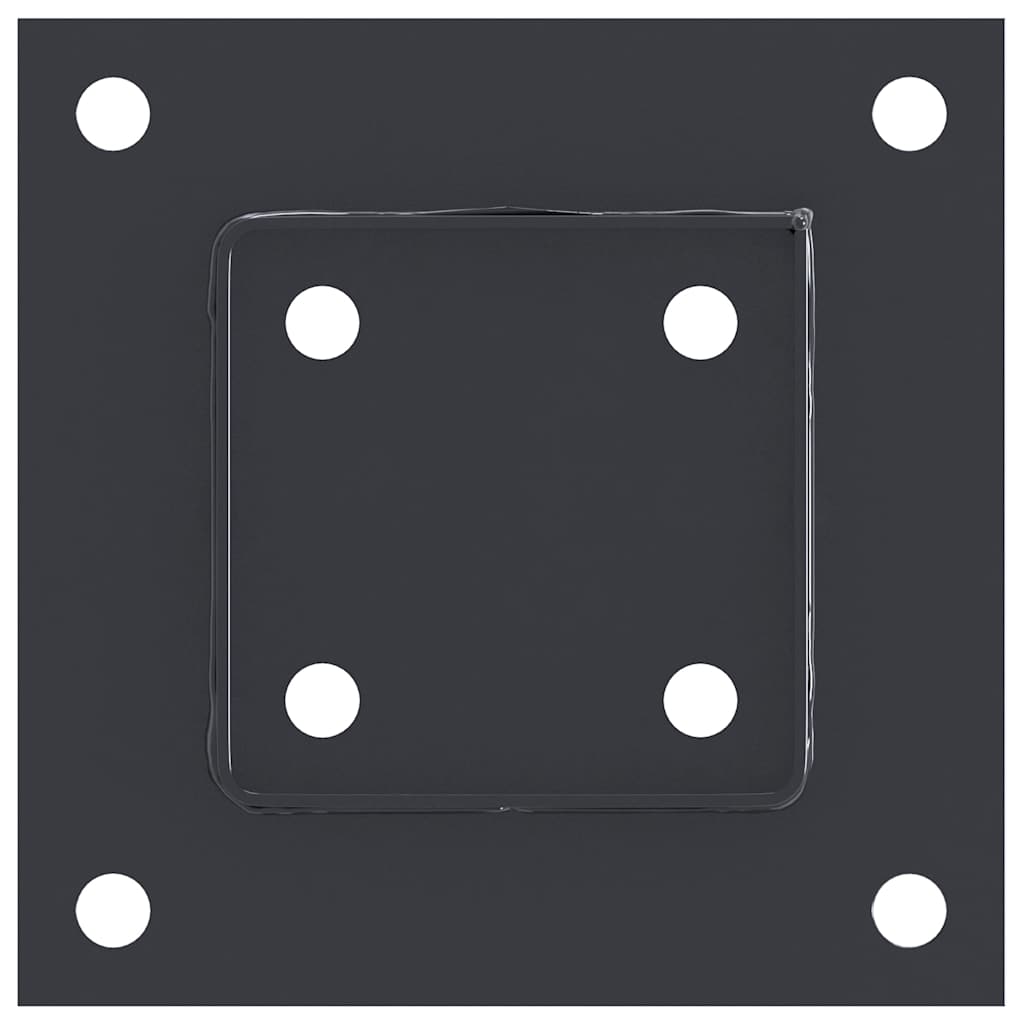 Podstavce pod sloupky čtvercové 12 ks antracit 81x81 mm