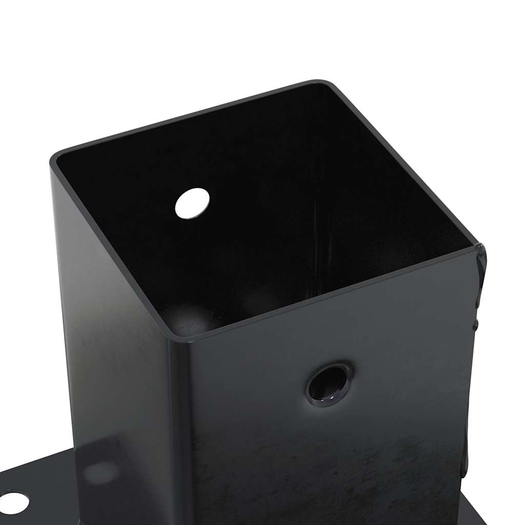 Podstavce pod sloupky čtvercové 12 ks antracit 81x81 mm