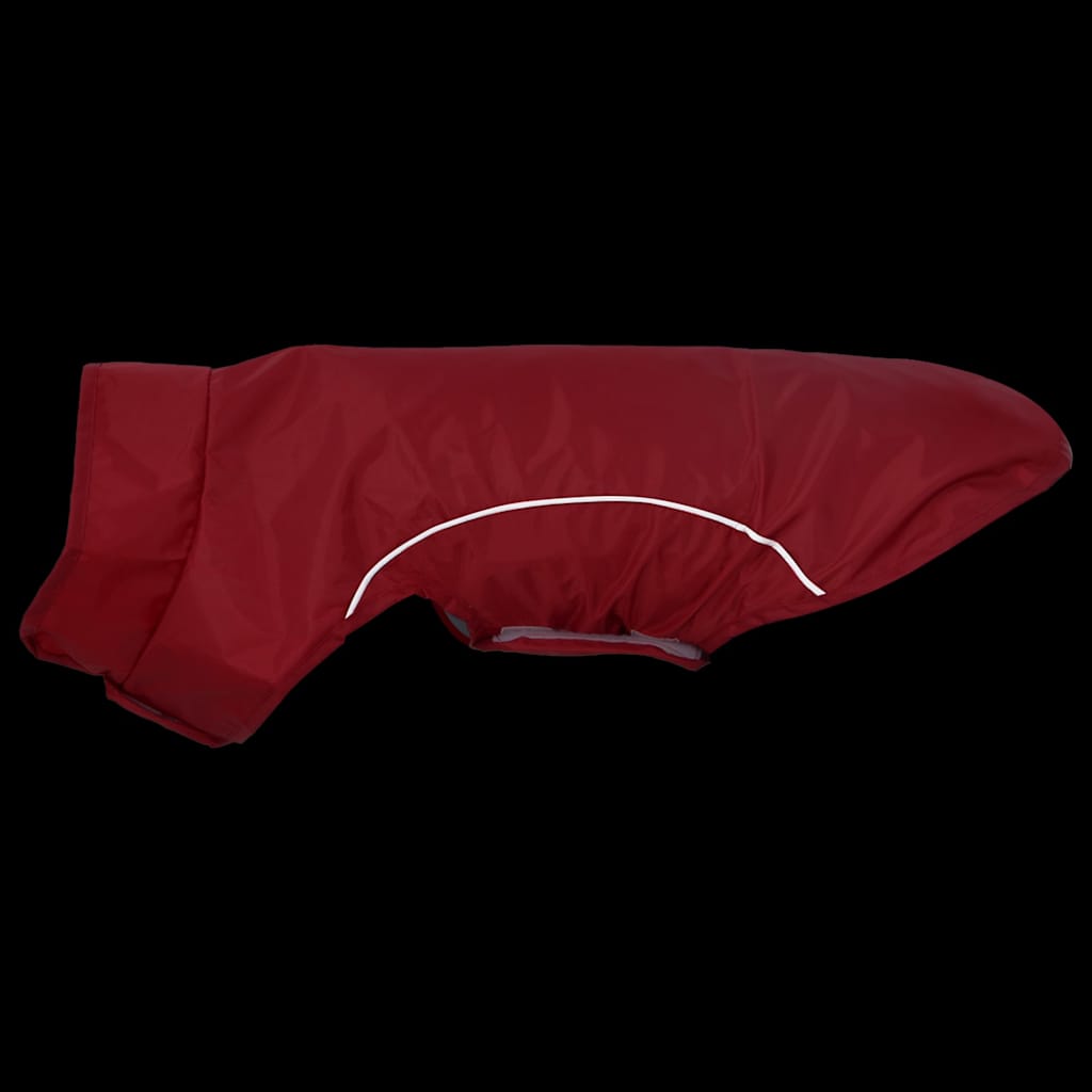 Pláštěnka pro psy s reflexními proužky polyester červená S