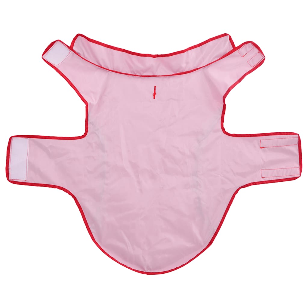 Pláštěnka pro psy s reflexními proužky polyester červená 2XL