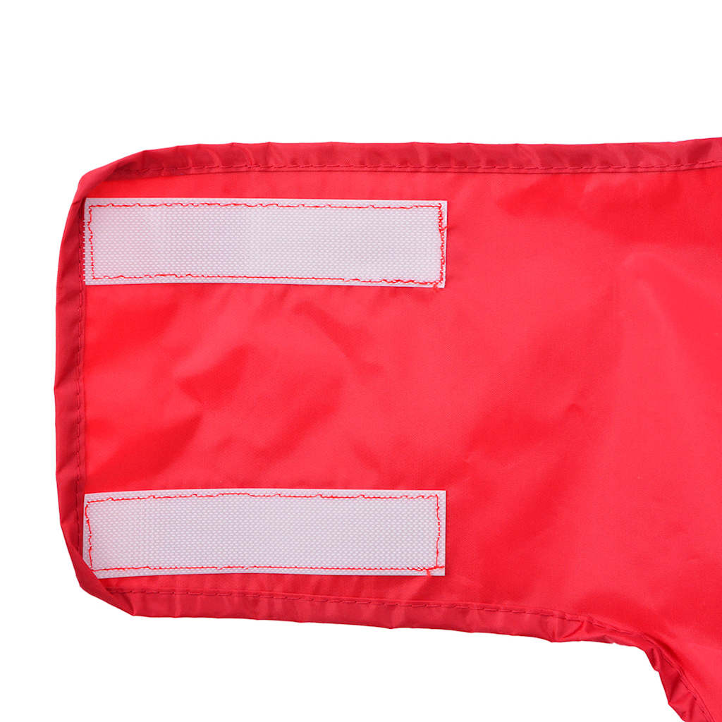 Pláštěnka pro psy s reflexními proužky polyester červená 2XL
