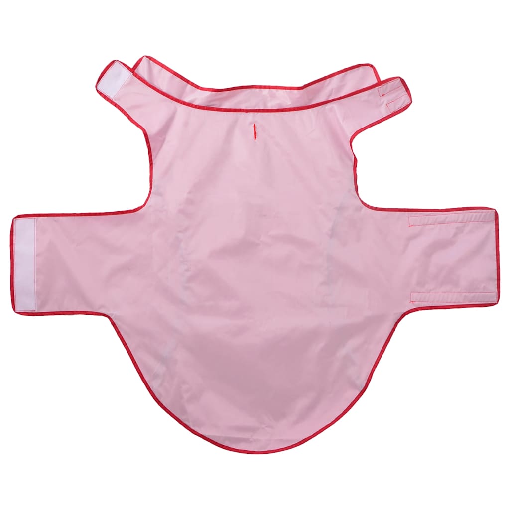 Pláštěnka pro psy s reflexními proužky polyester červená 4XL