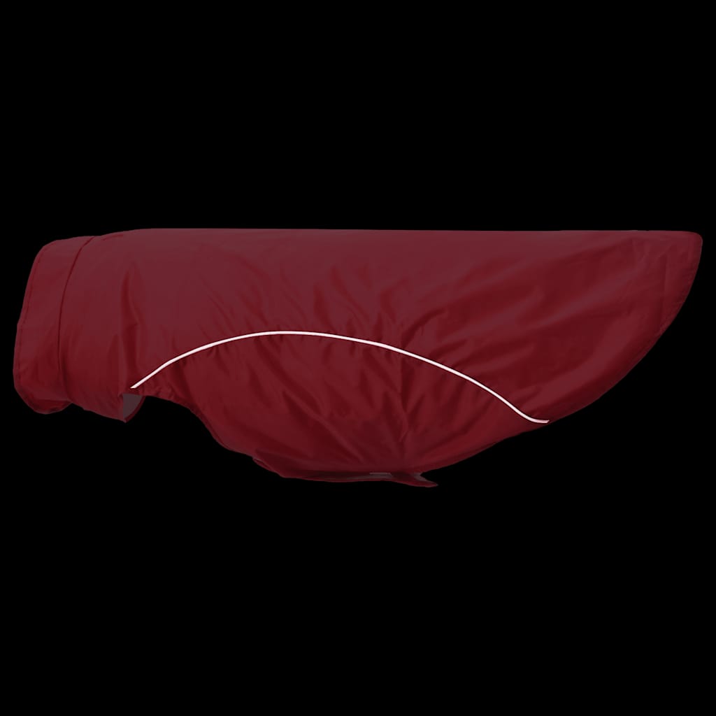 Pláštěnka pro psy s reflexními proužky polyester červená 4XL