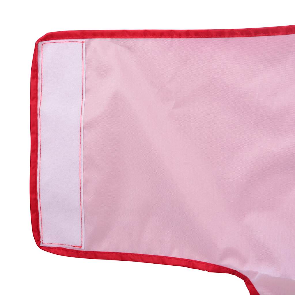 Pláštěnka pro psy s reflexními proužky polyester červená 4XL