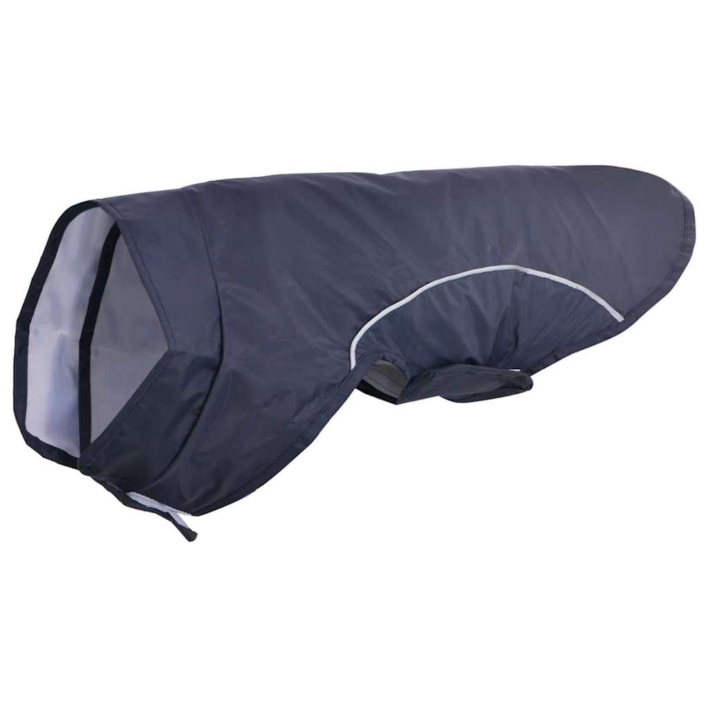 Pláštěnka pro psy s reflexními proužky polyester modrá S
