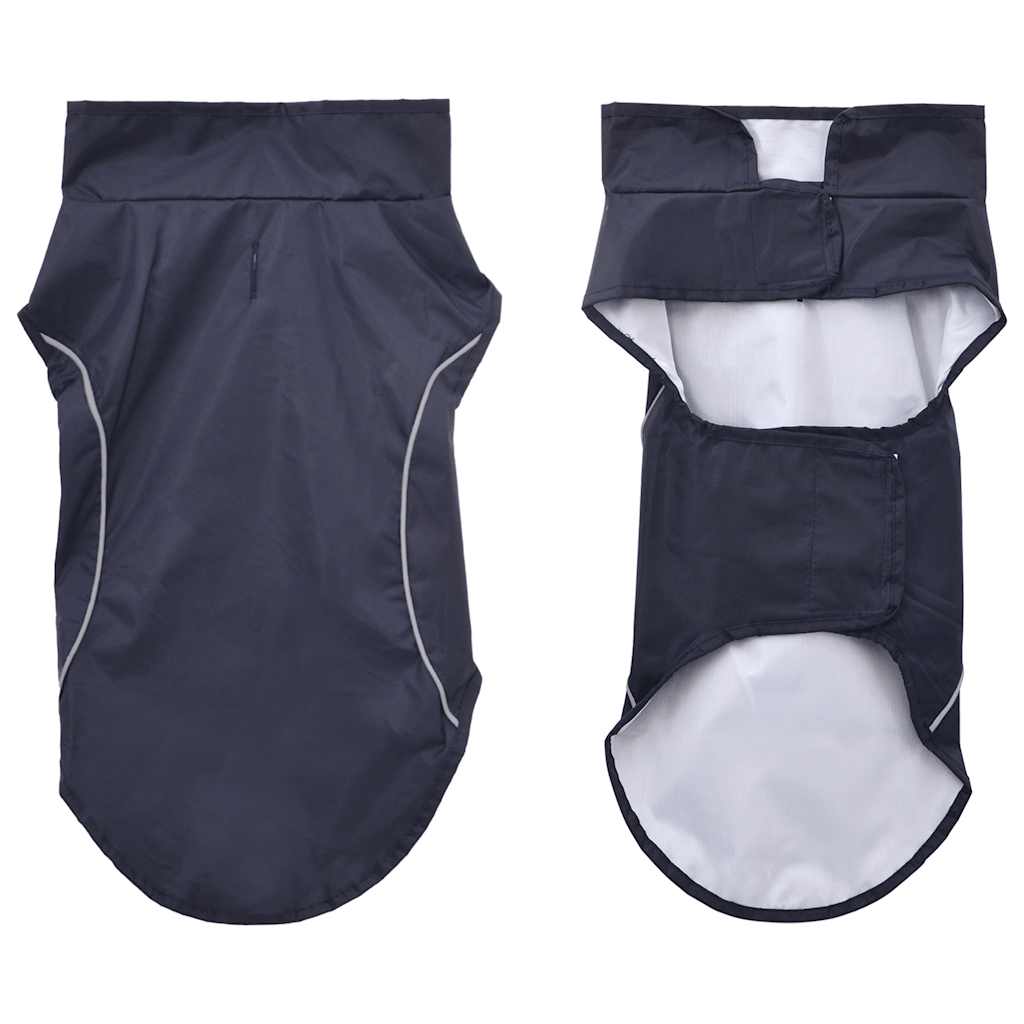 Pláštěnka pro psy s reflexními proužky polyester modrá S
