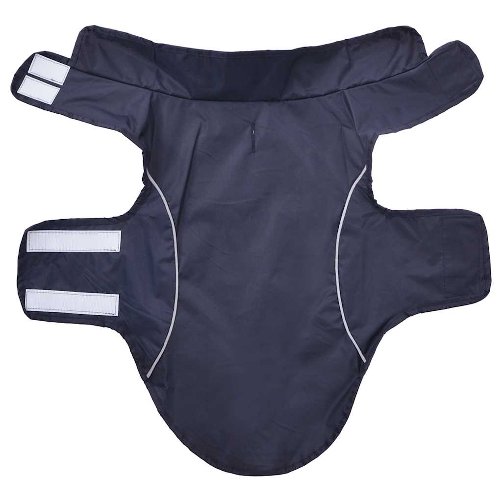 Pláštěnka pro psy s reflexními proužky polyester modrá S