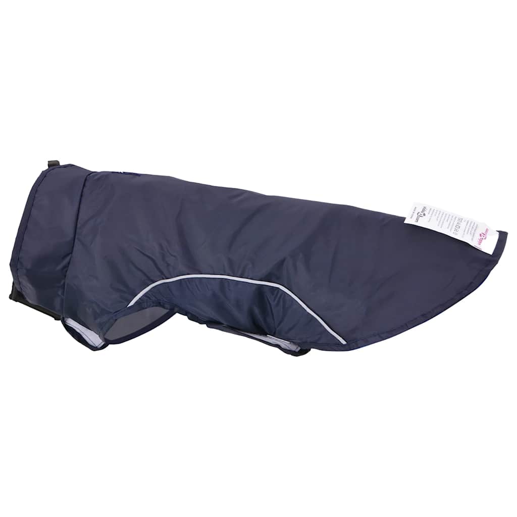 Pláštěnka pro psy s reflexními proužky polyester modrá S