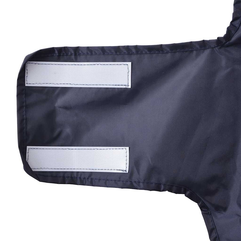 Pláštěnka pro psy s reflexními proužky polyester modrá S