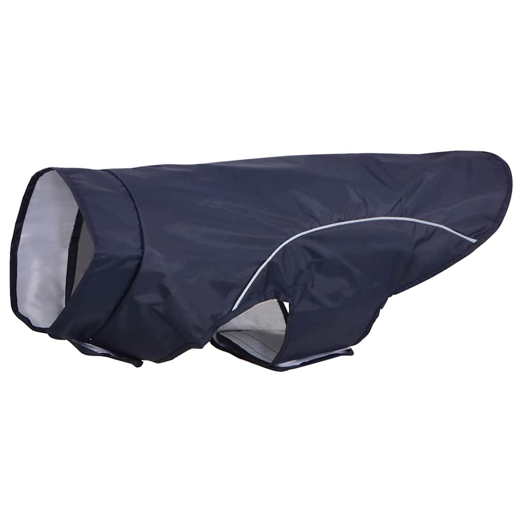 Pláštěnka pro psy s reflexními proužky polyester modrá L