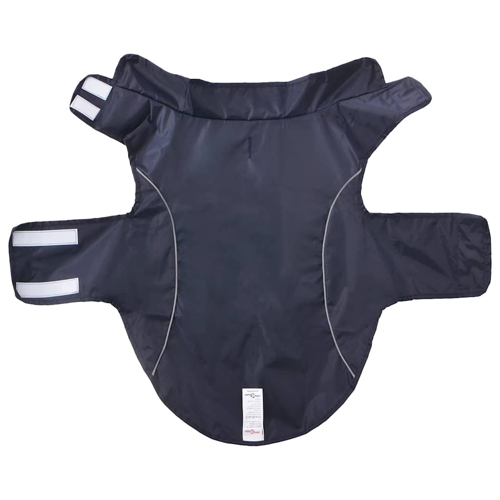 Pláštěnka pro psy s reflexními proužky polyester modrá L