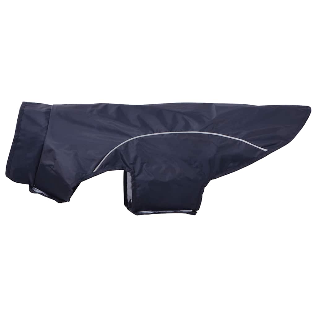Pláštěnka pro psy s reflexními proužky polyester modrá L