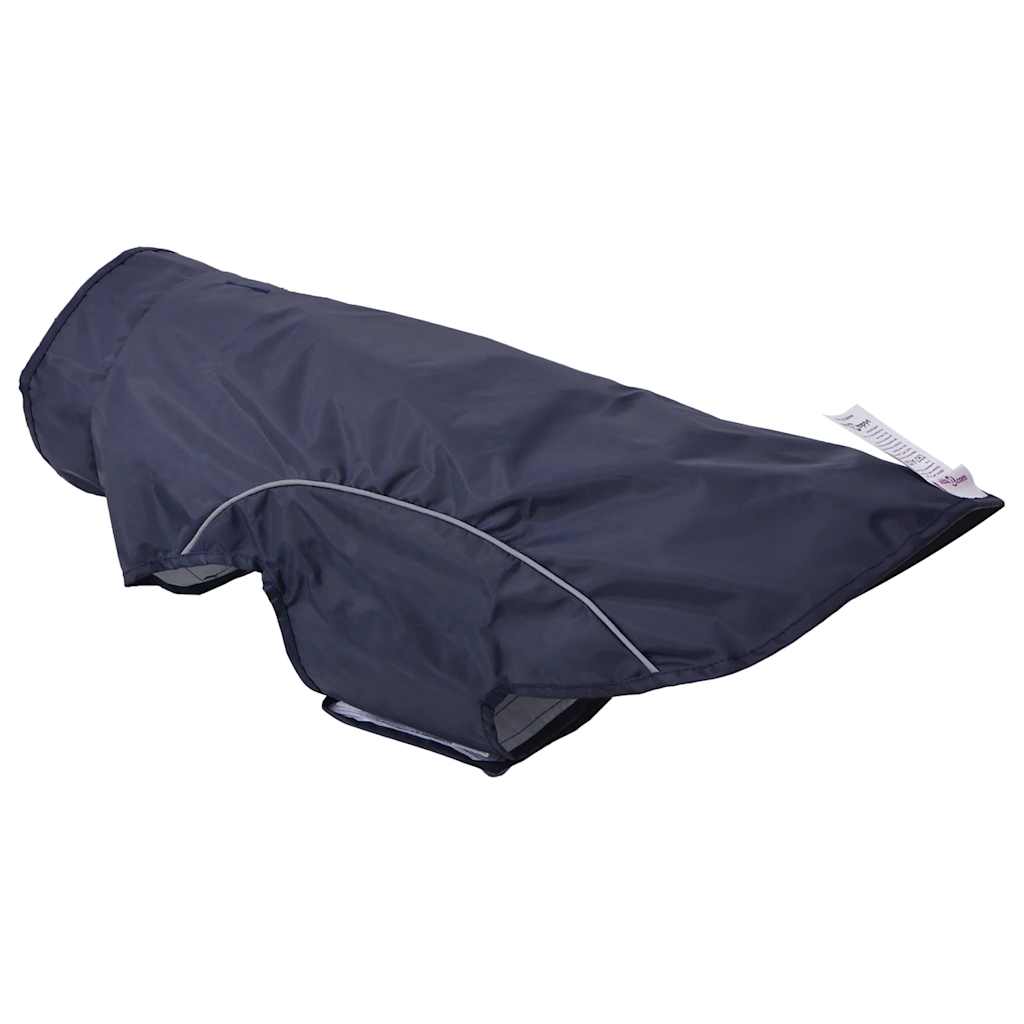 Pláštěnka pro psy s reflexními proužky polyester modrá L
