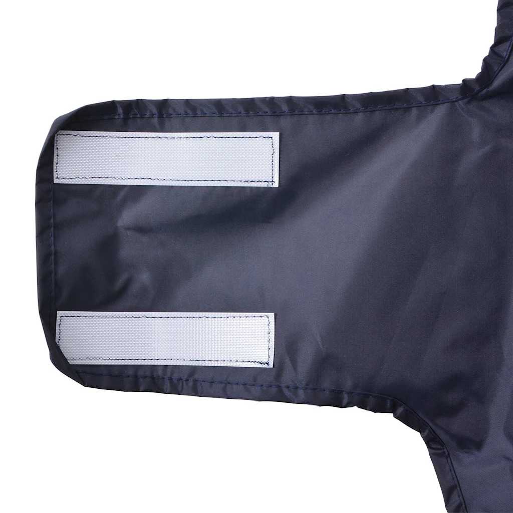 Pláštěnka pro psy s reflexními proužky polyester modrá L