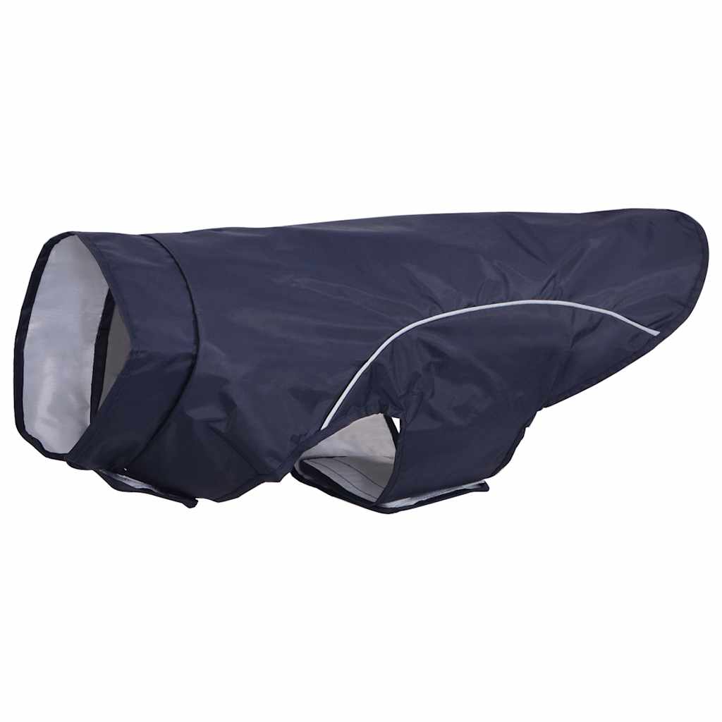 Pláštěnka pro psy s reflexními proužky polyester modrá XL