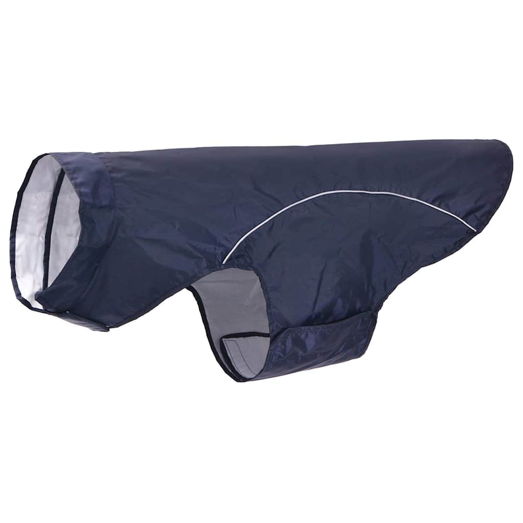 Pláštěnka pro psy s reflexními proužky polyester modrá 3XL