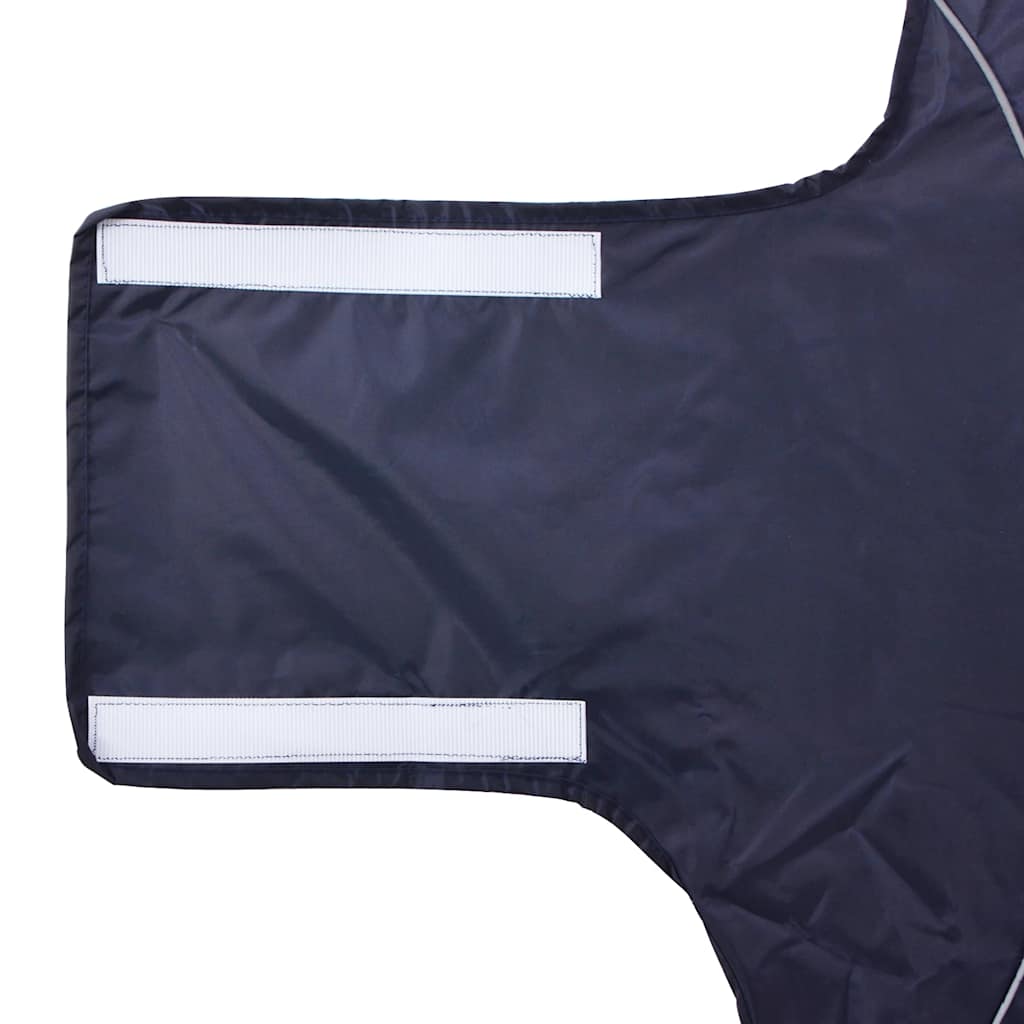 Pláštěnka pro psy s reflexními proužky polyester modrá 3XL