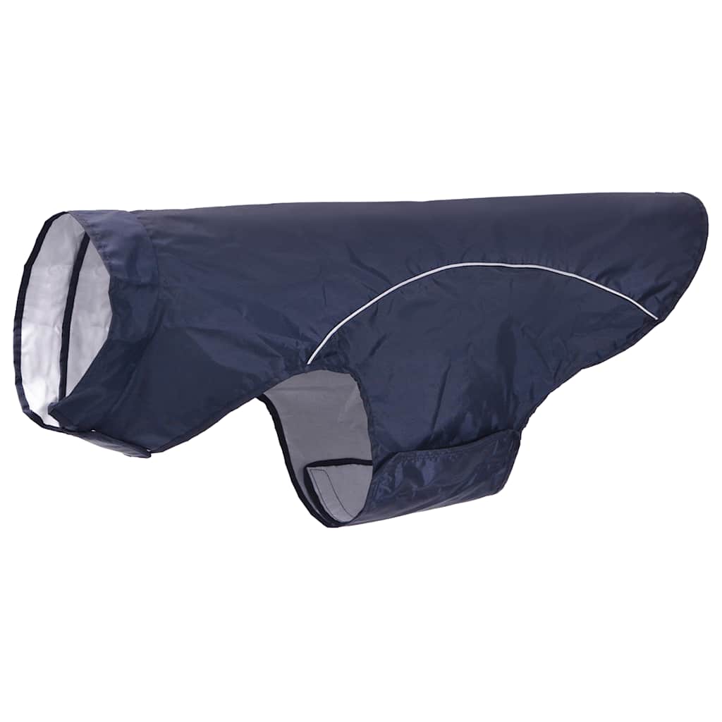 Pláštěnka pro psy s reflexními proužky polyester modrá 4XL