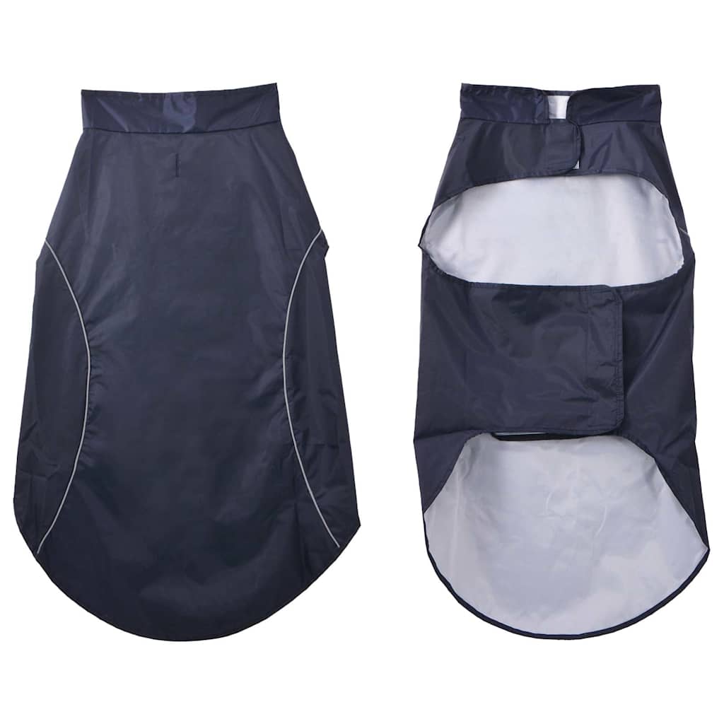 Pláštěnka pro psy s reflexními proužky polyester modrá 4XL