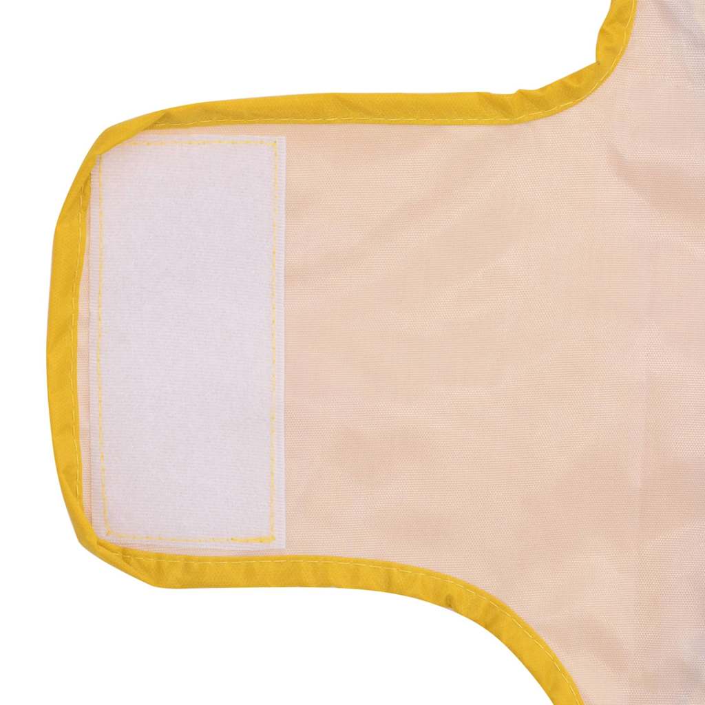 Pláštěnka pro psy s reflexními proužky polyester žlutá XXS