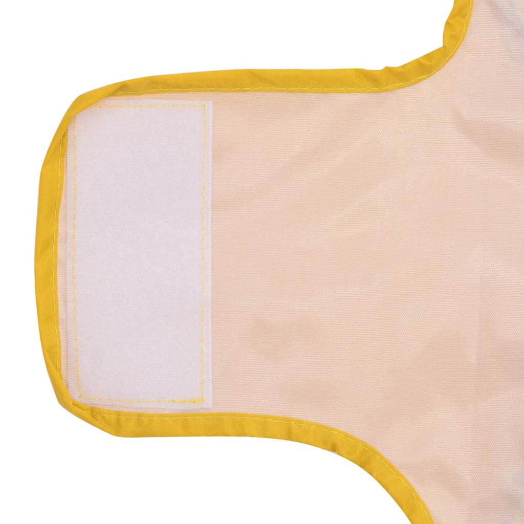 Pláštěnka pro psy s reflexními proužky polyester žlutá XS