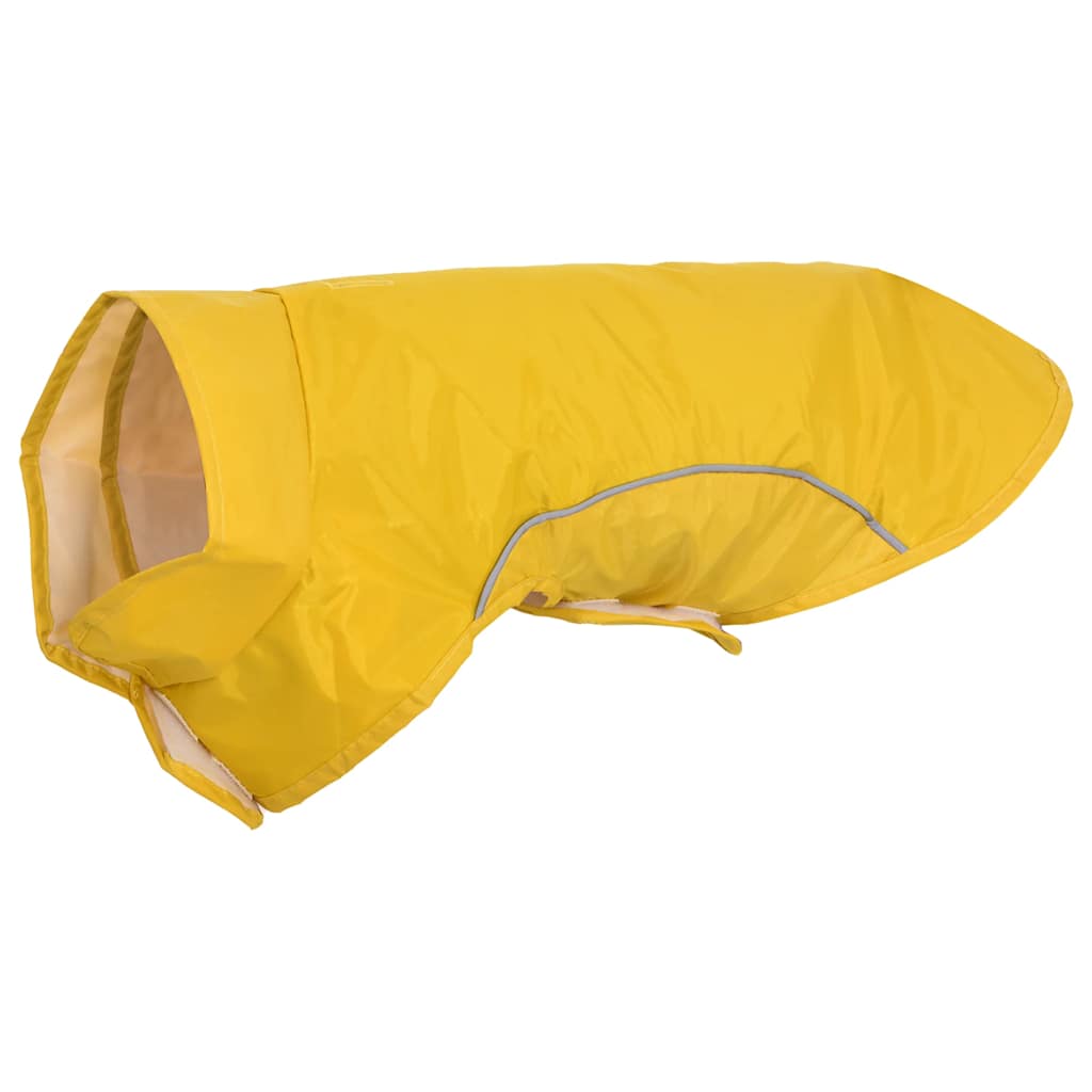Pláštěnka pro psy s reflexními proužky polyester žlutá S