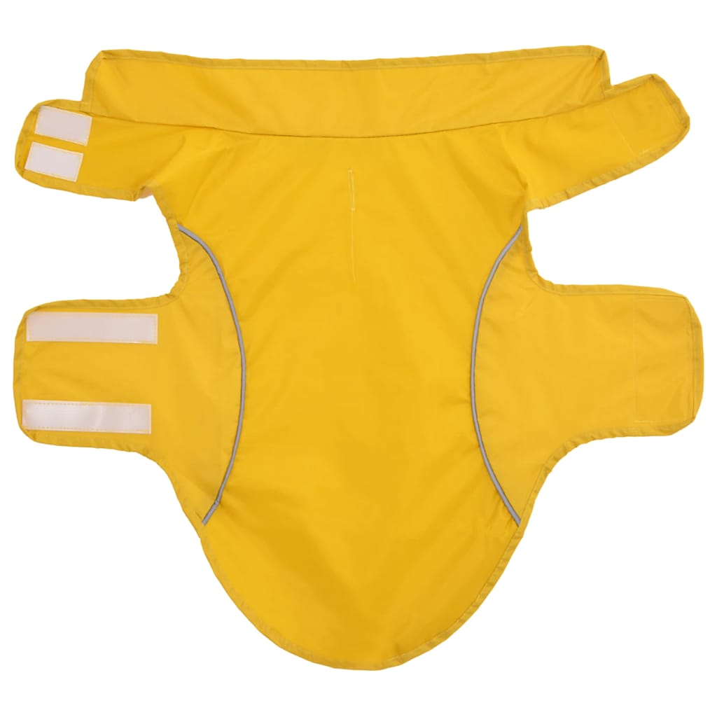 Pláštěnka pro psy s reflexními proužky polyester žlutá S