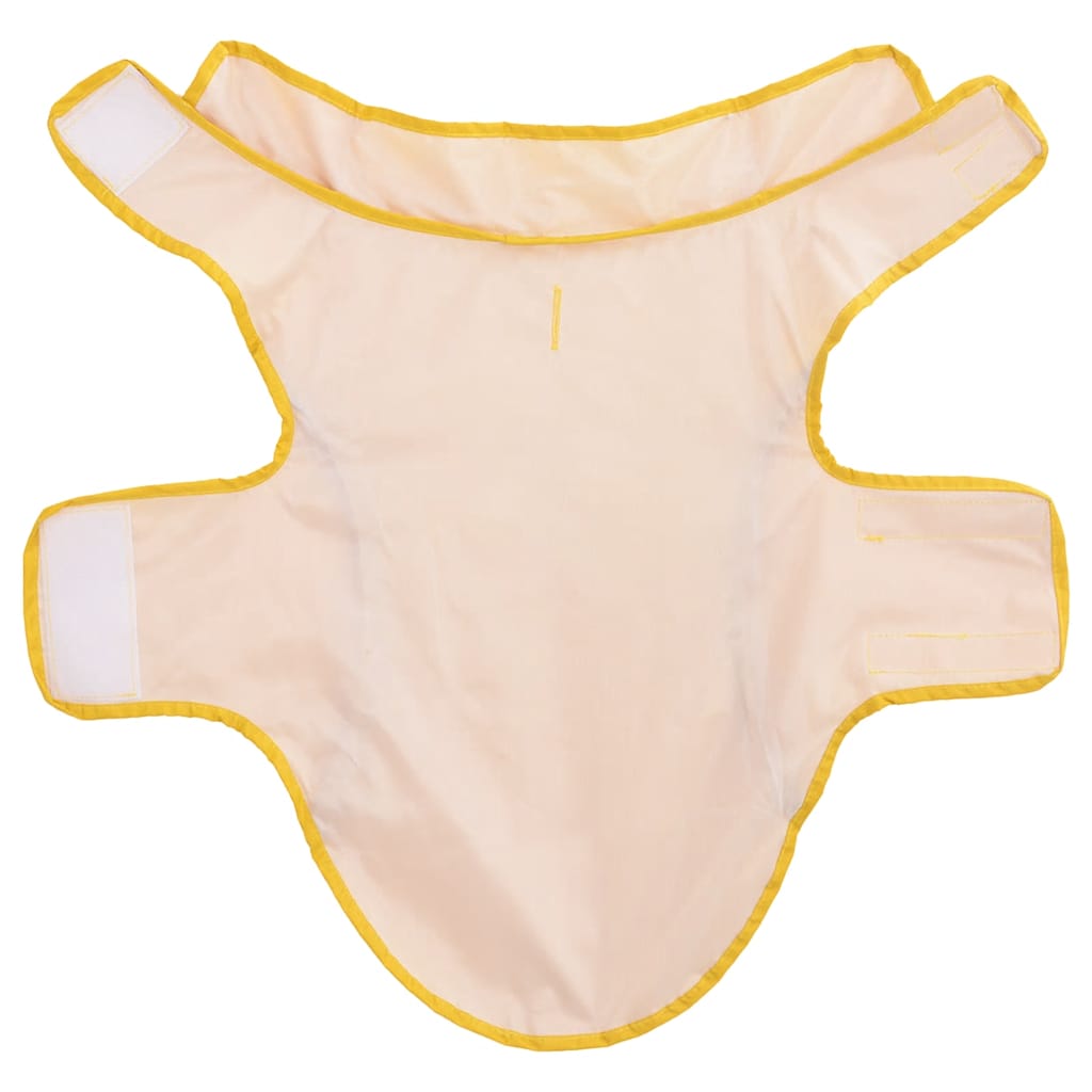 Pláštěnka pro psy s reflexními proužky polyester žlutá S