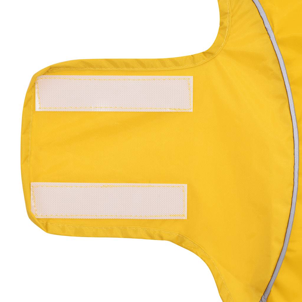 Pláštěnka pro psy s reflexními proužky polyester žlutá S