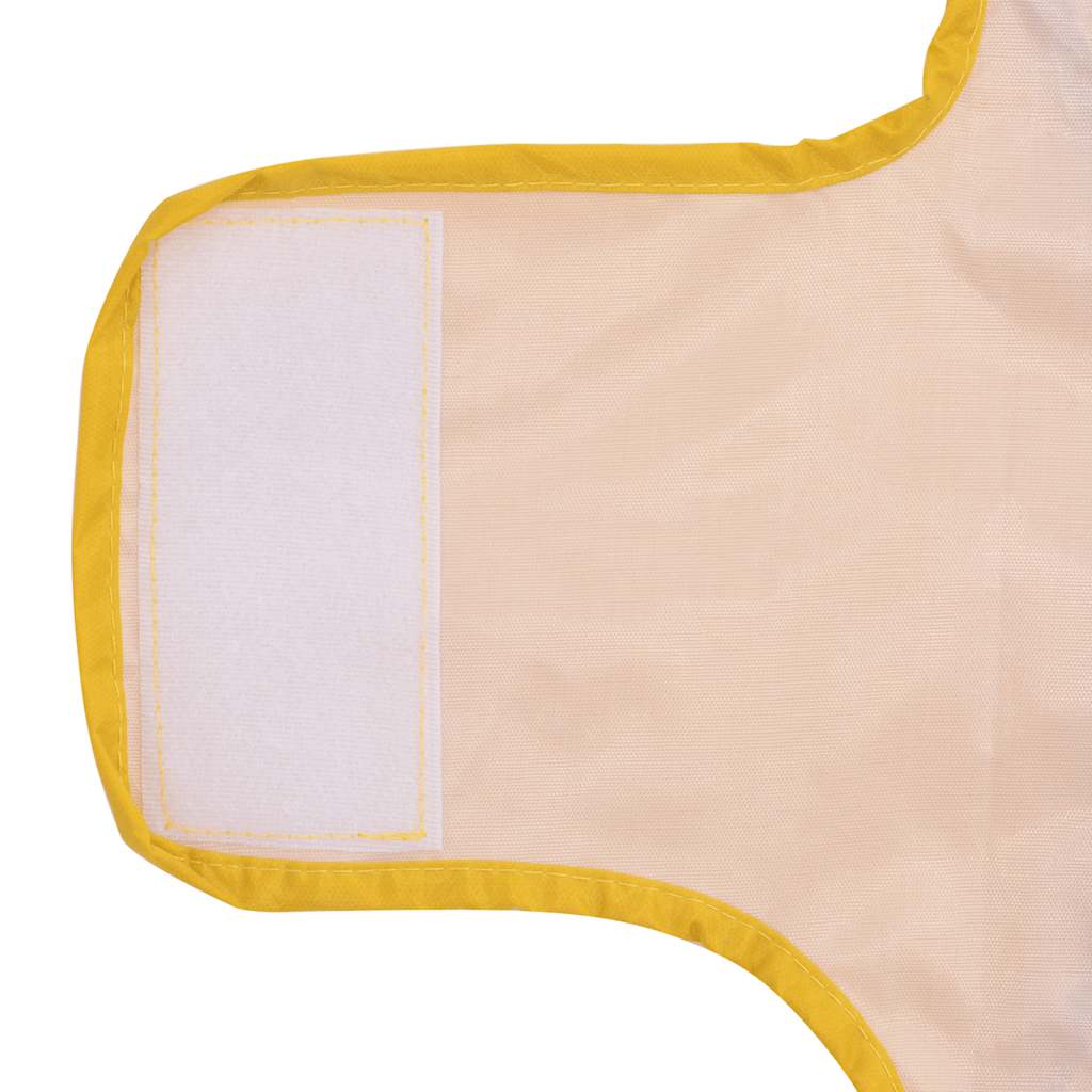 Pláštěnka pro psy s reflexními proužky polyester žlutá S
