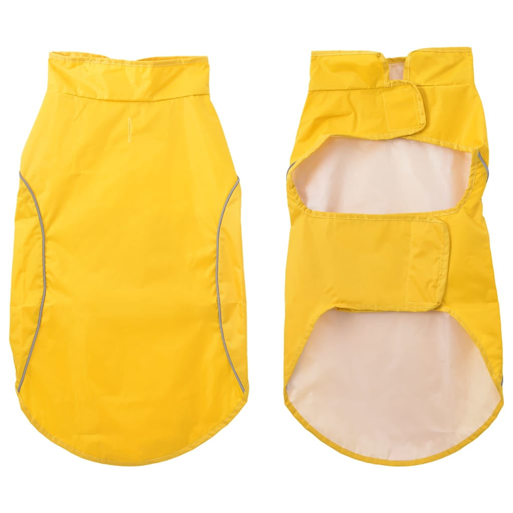 Pláštěnka pro psy s reflexními proužky polyester žlutá XL
